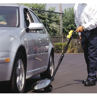 SEE ALL INDUSTRIES DUC-18F Rolling Inspection Mirror, 18 in Round Glass Mirror - Rolling Inspection Mirrors