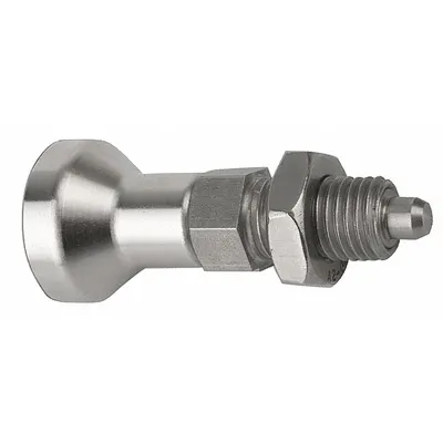 KIPP Nonlocking Pull-Knob Indexing Plunger with Jam Nut - Nonlocking Pull-Knob Indexing Plungers with Jam Nut