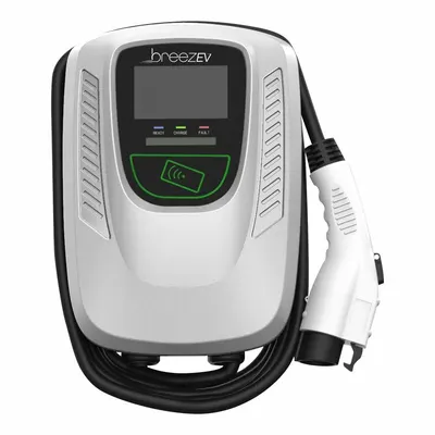 BREEZ-EV Level 2 Wall Mount Electric Vehicle Charging Station - Wall Mount Electric Vehicle Charging Stations