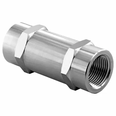 HAM-LET Stainless Steel Instrumentation Poppet Check Valve, Inline, 316 SS Seat - Stainless Steel Instrumentation Poppet Check Valves