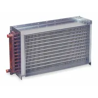 Hydronic duct coil for heating or cooling air in forced-air HVAC systems. Casing dimensions: 14 in height, 43 in width, 10-1/2 in depth. Suitable for residential and light commercial applications where water or glycol circulates through the coil
