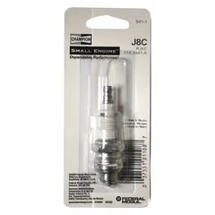 Spark plug for ignition in HVACR power sources and cables. Used to ignite fuel in portable heaters and generators, supporting combustion in industrial heating applications.