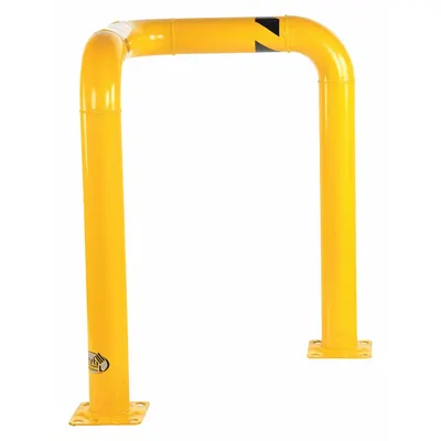 VESTIL Corner Guard: Corner, 42 5/8 in Top Rail Ht, 7/8 in Mounting Hole Dia - High-Profile Pipe-Style Guardrails