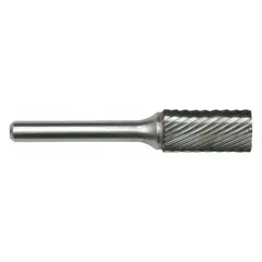 CLE-LINE SA-1 single-cut cylinder bur with a 1/4" x 5/8" head and 1/4" shank. Designed for material removal, deburring, and shaping in metalworking and fabrication applications.