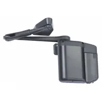 Battery-powered low energy door operator for interior limited-traffic applications. Non-hold open, medium duty (grade 2-), ADA compliant. Dimensions: 8 1/2 in L x 3 1/2 in W x 8 in H. Not ligature-resistant