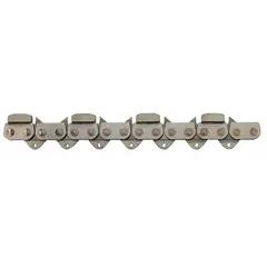 This chain is designed for use with concrete chain saws featuring a 16-inch bar length. It has a 0.06-inch gauge and a 7/16-inch pitch, making it suitable for cutting brick and other masonry materials in construction and demolition applications.