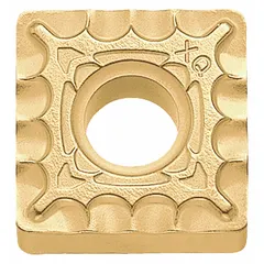 Square (S) indexable turning insert with CVD cermet coating for general-purpose turning, facing, and profiling. Suitable for medium machining operations on steel, stainless steel, and cast iron in industrial manufacturing.