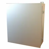 This HAMMOND stainless steel enclosure measures 16 x 14 x 6 inches and is rated NEMA 12/13/3R/4/4X for protection against dust, water, and corrosion. It features clamp closure and includes an inner panel. Typical applications include housing electrical controls and components in industrial environments where corrosion resistance is required