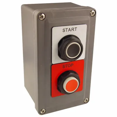 SCHNEIDER Control Station: (2) Push Buttons, 0 Pilot Lights, 1NO/2NC, Start/Stop - Push-Button Control Stations