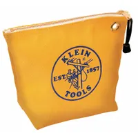 KLEIN TOOLS Tool Bag: 10 in W x 3 1/2 in D x 8 in H, Yellow, Canvas, 0 Inside Pockets, 1 Bags (MPN 5539YEL)