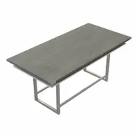 MIRELLA Conference Table: Rectangle, Fiberboard, Stone Gray, 47 1/4 in Overall Lg, 96 in Overall Wd (MPN MRCH8SGY)