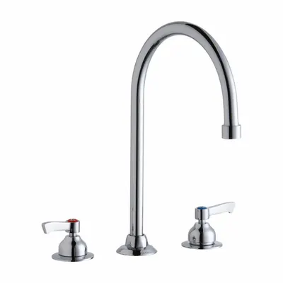ELKAY LK800GN08L2 Centerset Kitchen Faucet, Brass, 1.5 gpm - Centerset Kitchen Faucets