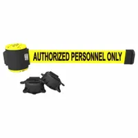 BANNER STAKES Retractable Belt Barrier: Anchors/Screws, 15 ft Belt Lg, Restricted Access Messaging (MPN PL4109)