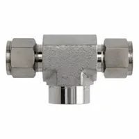 Compression x Compression x FNPT configuration. Clean and bagged single-ferrule stainless steel fitting compatible with Parker CPI brands. Used for connecting tubing in instrumentation and process control systems requiring leak-free joints