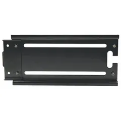 This fixed television mount from VIDEO MOUNT PRODUCTS is constructed from steel with a black powder-coated finish. Designed for wall mounting, it accommodates screens from 6 to 9 inches and includes all necessary mounting hardware. Suitable for residential or commercial installations requiring a low-profile, fixed mounting solution.