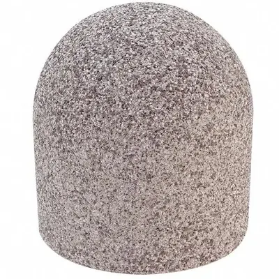 WAUSAU TILE Decorative Bollard: Round Shape, Beige, 32 in Overall Ht, 30 in Overall Lg - Round Decorative Bollards