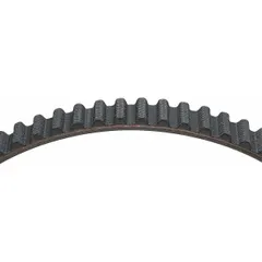 Timing belt and metric V-belt with 1,400 mm effective length and fiberglass reinforcing cord. Used in automotive engines to synchronize camshaft and crankshaft rotation. Features 0 ribs.
