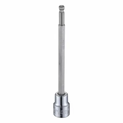 WESTWARD Socket Bit: 3/8 in Drive Size, Hex Tip, 6 mm Tip Size, 4 13/16 in Overall Lg - Ball-End Hex Bit Sockets