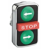 SCHNEIDER ELECTRIC Multihead Operator: Non-Illuminated, 3 Button, Extended Profile (MPN ZB4BA73133)