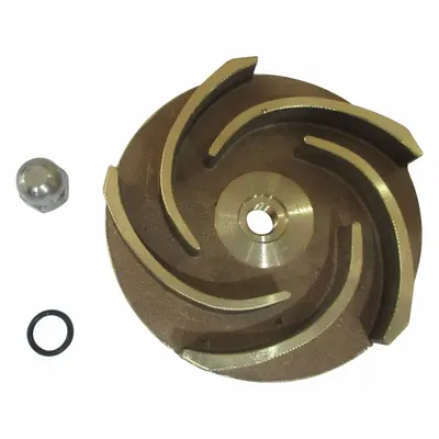 Dayton Bronze Semi-Open Impeller for Straight Centrifugal Pumps - Impellers for Straight Centrifugal Pumps