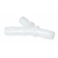 Barbed Wye: Barbed, 3/8 in ID x 3/8 in ID x 3/8 in ID Fitting Size, HDPE, 10 PK (MPN Y0-6HDPE)