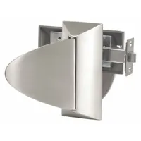 Silver mechanical exit device trim designed for tubular exit devices. Ligature-resistant construction with push/pull operation. ADA compliant. Suitable for institutional applications requiring tamper-resistant hardware