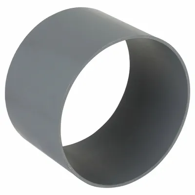 PLASTIC SUPPLY Duct Coupler: PVC, For 8 in Duct Dia, 5 7/8 in Overall Lg, 8 5/8 in Inlet Dia - Couplers