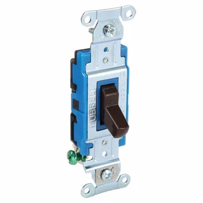 BRYANT Wall Switch: Toggle Switch, Single Pole, Maintained, Brown, 120/277V AC - Toggle Wall Switches