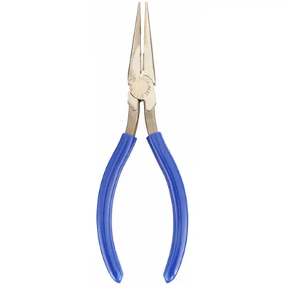 AMPCO Long Nose Plier: Non-Sparking, 1 5/16 in Max Jaw Opening, 7 in Overall Lg - Needle-Nose Non-Sparking Pliers