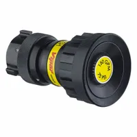 This VIPER constant pressure (automatic) fog nozzle features an aluminum body with a swivel base and NST thread. It delivers a fog or straight stream spray pattern, suitable for fire suppression in structural and industrial settings where consistent flow and spray control are required