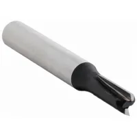 Carbide-tipped straight profile router bit with a 3/16 in cutter diameter. Designed for cutting straight grooves and dadoes in wood, composites, and plastics. Suitable for cabinetry, furniture making, and general woodworking applications