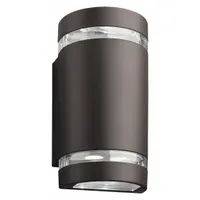Decorative Wall Light: LED, 947 lm, 4000K, 14 W, 120 to 277V AC, Type III, 9 1/8 in Overall Ht (MPN OLLWU LED P1 40K MVOLT DDB M6)