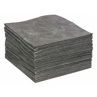 SPILLTECH Sorbent Pad: 18 in x 15 in Pad Size (L x W), Polypropylene, Perforated, Gray, Bag, 100 PK (MPN GPL-M)