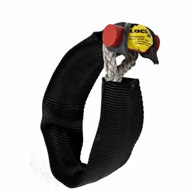LOCKJAW Soft Shackle: 3,300 lb Working Load Limit, 16,500 lbf Breaking Strength - Synthetic Shackles for Lifting