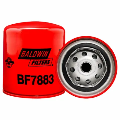 BALDWIN FILTERS Fuel Filter: Spin-On, 3 11/16 in Outside Dia, M16-1.50 Thread Size, Cellulose - Spin-On Fuel Filters