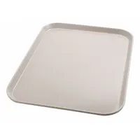 CARLISLE DINEX Tray: 18 in Overall Lg, 14 in Overall Wd, Latte, 1 Compartments, Brown, Flat Trays (MPN DX1089I31)
