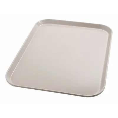 CARLISLE DINEX DX1089I31 Latte Flat Meal Tray, 18 x 14 in, 1 Compartment - Meal Trays for Healthcare Facilities