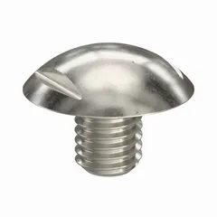 Truss-head panel screw with spanner drive, made from 316 stainless steel with a plain finish. Thread size M8x1.25, length 10 mm, width across flats 13 mm. Suitable for sanitary fastening applications in environments requiring corrosion resistance and easy cleaning.
