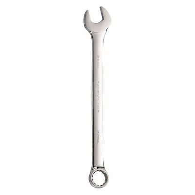 WESTWARD Combination Wrench: Alloy Steel, Chrome, 32 mm Head Size, 16 5/8 in Overall Lg - Metric 12-Point Combination Wrenches