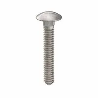 Square neck carriage bolt with #10-24 thread, 1-1/4 inch length, made from 18-8 stainless steel with plain finish. The square neck prevents rotation during nut tightening. Suitable for fastening metal to wood or metal to metal where a smooth rounded head is desired. Pack of 25
