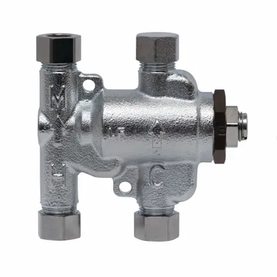 WATTS 3/8 LFUSG-B-SC M3 Point-of-Use Mixing Valve, Brass, 3/8 in Outlet - Point-of-Use Mixing Valves