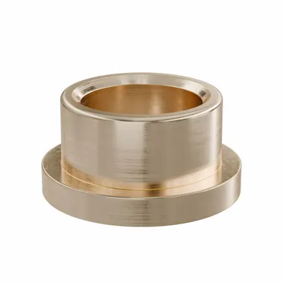 OILITE Flanged Sleeve Bearing: Bronze, SAE 841, 3/4 in Bore, 1 in OD, 5/8 in Lg - Lubricated General Purpose Metallic Flanged Sleeve Bearings