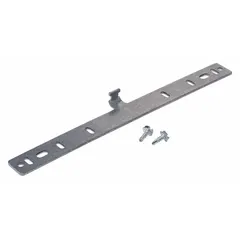 This anti-rotation bracket is designed for use with Johnson Controls M9300 series actuators. It prevents actuator rotation during installation and operation, ensuring secure mounting in HVAC control applications.