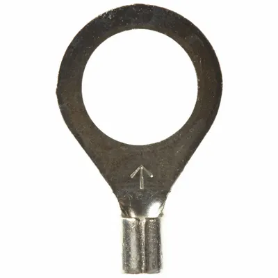 3M Ring Terminal: Bare, 1/2 in Stud Size, 12 AWG to 10 AWG Wire Sizes, 1,000 V - Non-Insulated Ring Terminals
