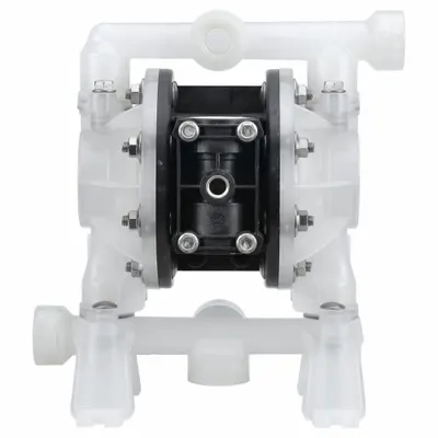 ARO Diaphragm Pump: Polypropylene Body, 1/2 in, NPT Connection, 14.4 gpm, PTFE Valve - Polypropylene Housing AODD Pumps