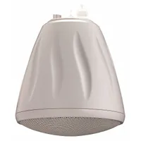 Passive 2-way pendant-mount speaker with 4 ohm impedance and 7 3/4 in overall width. Suitable for distributed audio systems in covered outdoor areas such as patios and walkways