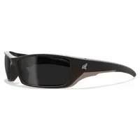 Full-frame safety glasses with padded comfort-fit design. Metal-detectable black frame and smoke lens. Suitable for industrial environments where metal detection is required, such as food processing or pharmaceutical facilities