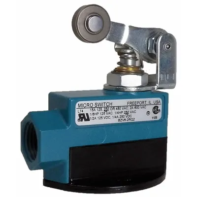 Honeywell BZV6-2RQ2 Top-Mount Roller-Plunger Limit Switch with Steel Roller - Top-Mount Roller-Plunger Limit Switches with Lever Arms