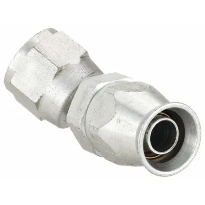 AEROQUIP 45° JIC x Hose Reusable Hydraulic Hose Fitting - Brass/Steel Reusable Hydraulic Hose Fittings