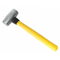Non-Sparking Hammer: Fiberglass Handle, 3 lb Head Wt, 2 1/4 in Dia, 5 in Head Lg, 16 in Overall Lg (MPN AM5ALFG)